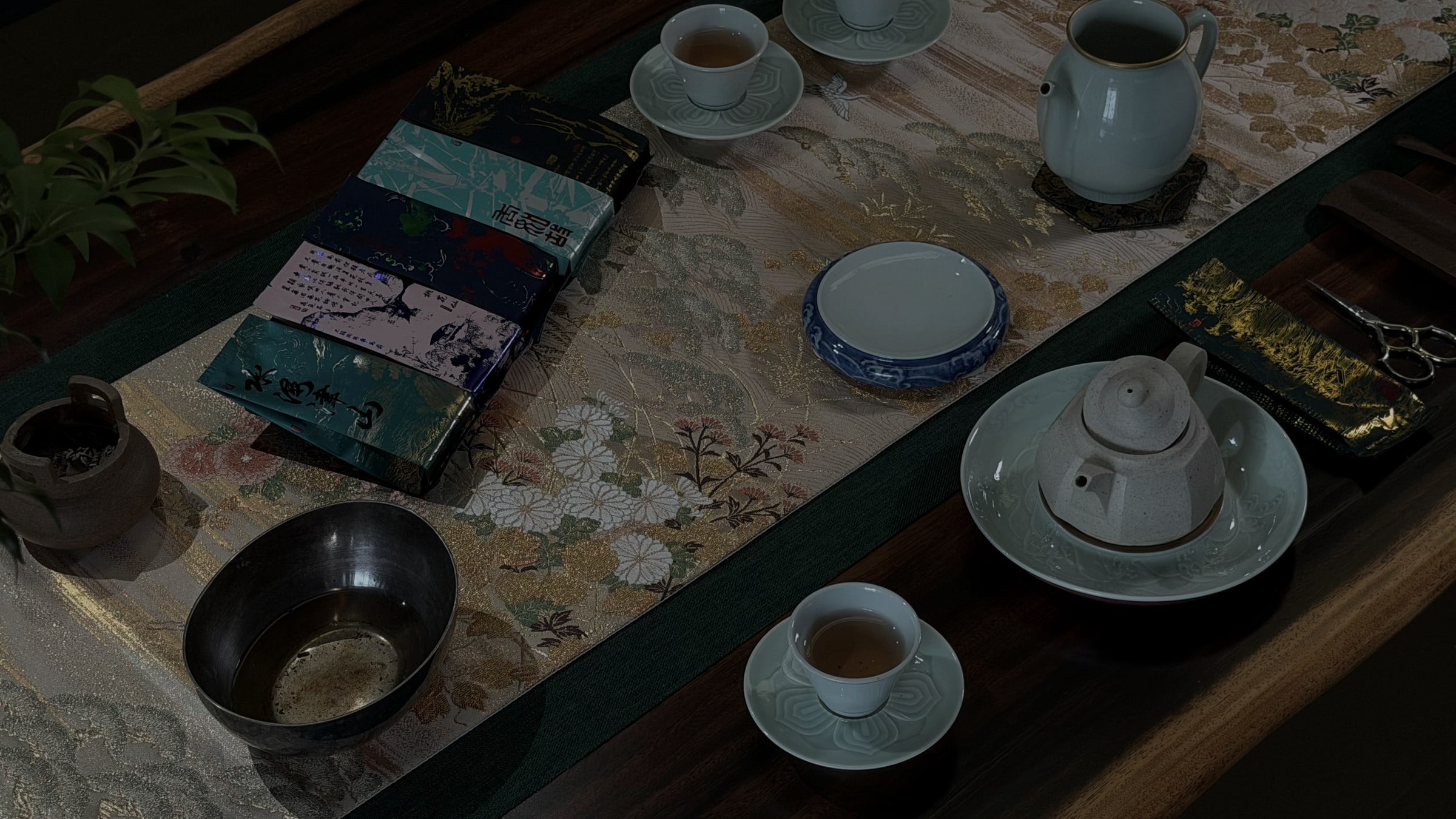 春城嘉叶茶席俯拍